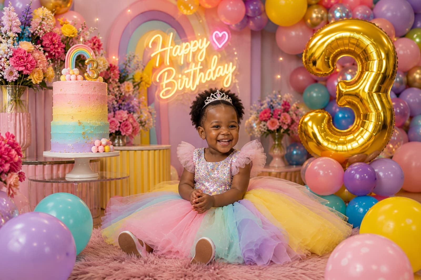 Baby birthday photoshoot